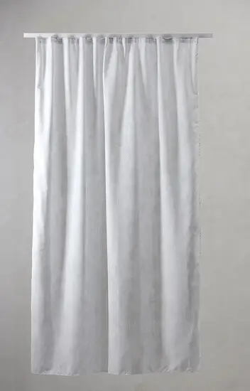 Compliments - Badeforhæng - Pine shower curtain w/tape 200 cm - Lys grå