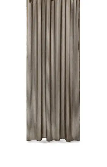 Compliments - Badeforhæng - Lines shower curtain w/tape 200 cm - Brun
