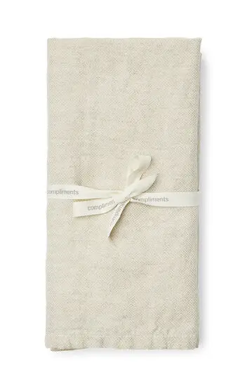 Compliments - Serviet - Arles Napkin 45x45 cm - 2 Pack - Linen