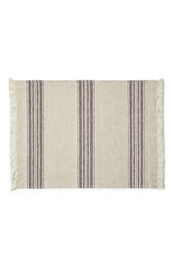 Compliments - Dækkeserviet - Arles Place Mat 36x50 cm w/fringes - 2 Pack - Plum