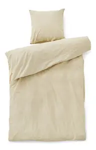 Compliments - Sengetøj - Stone Bed Linen 140x200/60x63  cm - Champagne