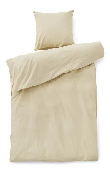 Compliments - Sengetøj - Stone Bed Linen 140x200/60x63  cm - Champagne