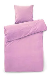 Compliments - Sengetøj - Stone Bed Linen 140x200/60x63  cm - Pink Sky