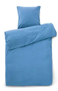 Compliments - Sengetøj - Stone Bed Linen 140x200/60x63  cm - Ocean blue