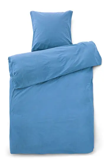 Compliments - Sengetøj - Stone Bed Linen 140x200/60x63  cm - Ocean blue