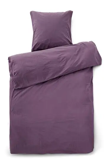 Compliments - Sengetøj - Stone Bed Linen 140x220/60x63 cm - Plum