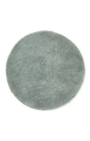 Compliments - Bademåtte - Loop Bath Mat dia. 75 cm - Støvet grøn
