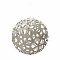 David Trubridge - Coral Pendel - white/white Ø 80 cm