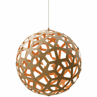 David Trubridge - Coral Pendel - orange Ø 40 cm