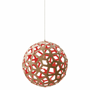 David Trubridge - Coral Pendel - red Ø 60 cm