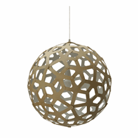 David Trubridge Coral Pendel lampe i hvid (60 cm).