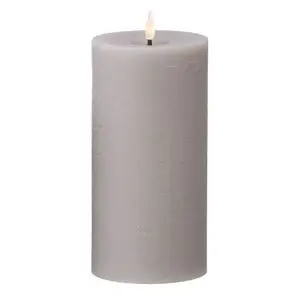 Cozy Living - LED Rustik stearinlys STEN - D10 H20 cm.