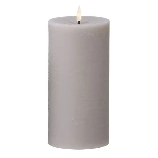 Cozy Living - LED Rustik stearinlys STEN - D10 H20 cm.