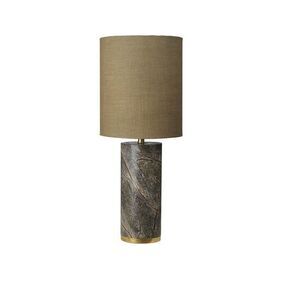 Cozy Living - Ella Marmor Lampe Skovgrøn m. Army skygge