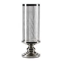 Margit Brandt - Hurricane Vase - Glas/Sølv med sorte striber
