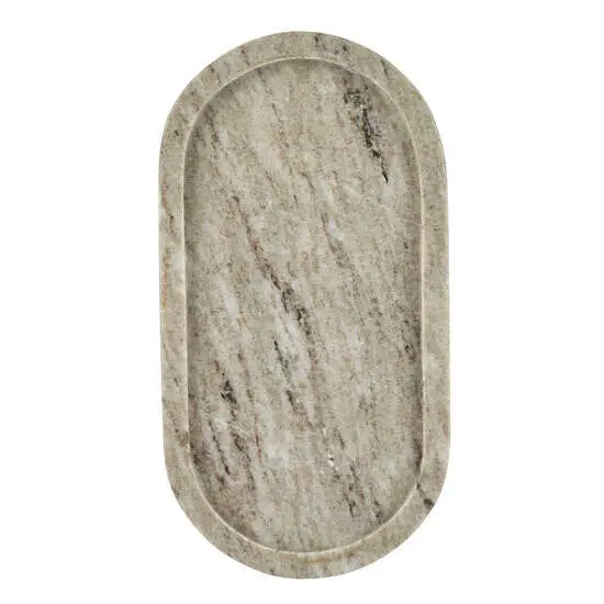 Bahne - Bakke oval beige marmor 28x15