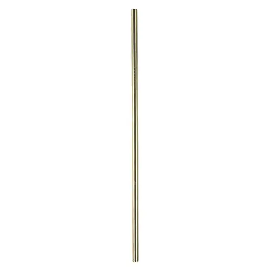 Bahne - Sugerør guld metal - 21 cm