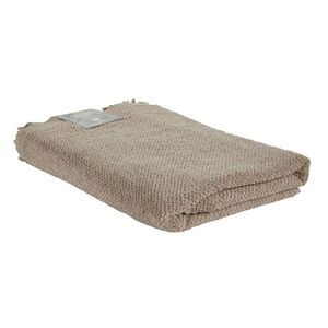 Bahne - Håndklæde beige frynser 70x140
