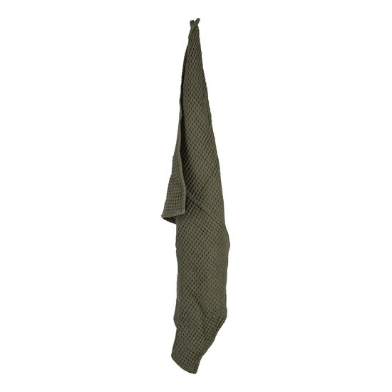 Bahne - Vaffel køkkenhåndklæde kaki