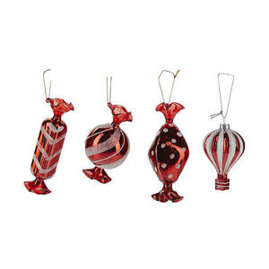 Bahne - Candy + air ballon ornament mix 4 ass / Pris pr. ornament