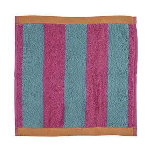 Bahne - Vaskeklud Stripe 30x30 Pink, turkis, orange