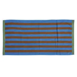 Bahne - Håndklædestribe 50x100 Blå, brun, grøn