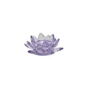 Margit Brandt - Lotus Crystal lysestage, lilla - H5,5 cm