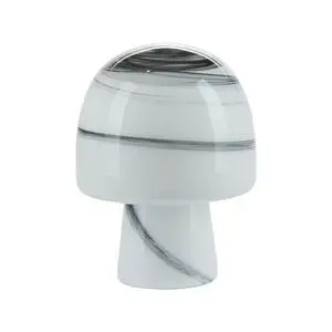 Bahne - Funghi bordlampe med marmorering - Sort, hvid