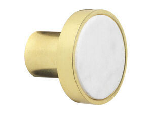 Cozy Living - Marmorkrog - S - HVID/GULD