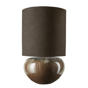 Cozy Living - Emaljeret lampe TAUPE m. Skygge - stor*