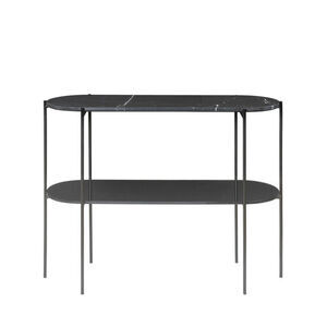 Cozy Living - Laura Console MarbleTable - NOIR med sort pudder base