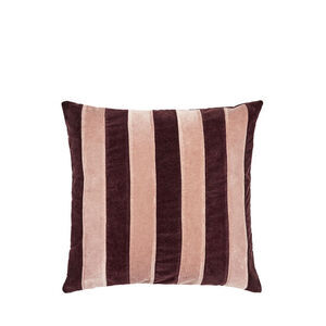 Cozy Living - Carla Striped Velvet Pudebetræk - VINTAGE ROSE, PINOT