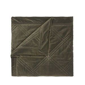 Cozy Living - Theresa Velvet Sengebetræk - SORT OLIVE