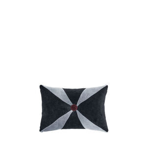 Cozy Living - Viana Patchwork Velvet Pude - NOIR, GRANIT