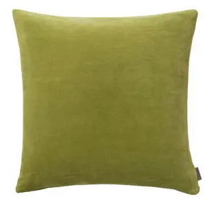 Cozy Living - Fløjls blødt pudebetræk - Grøn - FERN GREEN - 50 x 50 cm
