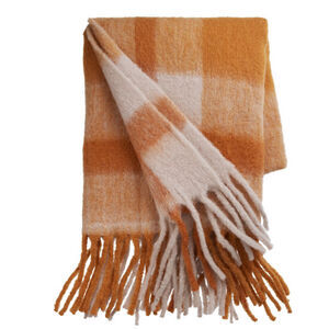 Cozy Living - Mathea Throw - Tjek ORANGE