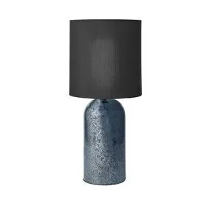 Cozy Living - Coco Keramisk Lampe - BLÅ METALLIC m. Skygge