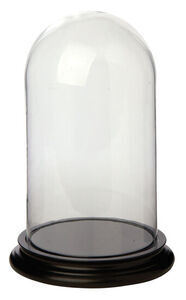 Miss Etoile - ME Klokkeglas stort m/sort træfod H:38 Ø:24cm
