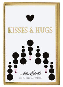 Miss Etoile - ME Card Kisses & Hugs sorte prikker