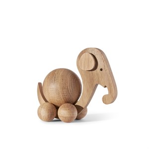 ChiCura - Wooden Figure, Medium Spinning Elephant