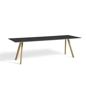 Hay spisebord - CPH30 250 x 90 cm - sort med ben i eg (lakeret) - CPH 30