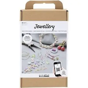 Creativ Company - Start DIY Kit Smykker Friske Farver, 1 pk.