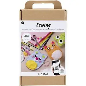 Creativ Company - Start DIY Kit Syning, Bamser, 1 pk.