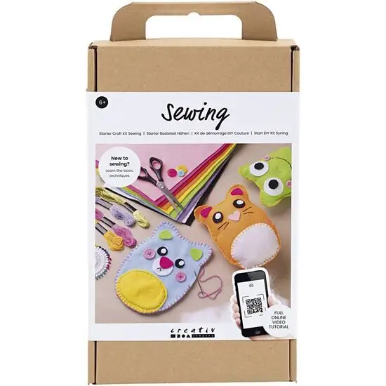 Creativ Company - Start DIY Kit Syning, Bamser, 1 pk.