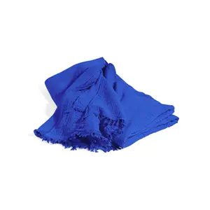 HAY - Sengetæppe - Crinkle - Blå - Ultramarine - 260 x 260 cm