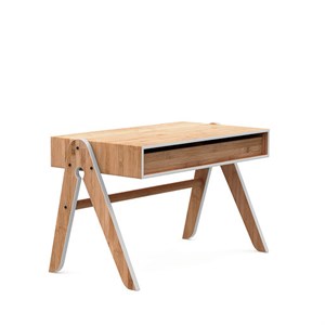 Image of We Do Wood - Geo's Table - Lysegrå