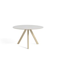 Hay - CPH20 bord - Ø120 cm (OFF white linoleum bordplade, vandbaseret lakeret ben) 