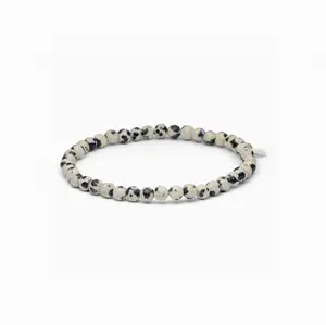 Soï - Dalmatiner Jaspis armbånd - Positivitet - 4MM