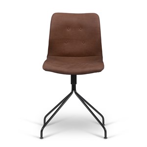 Bent Hansen - Primum stol - Zenso læder farve 231 med sort drejestel