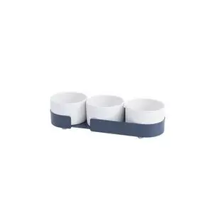 DesignBite - BIG HUG skåle til snacks - sæt med 3 stk. – Midnight blue